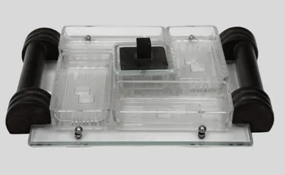 Art déco tafelset in glas