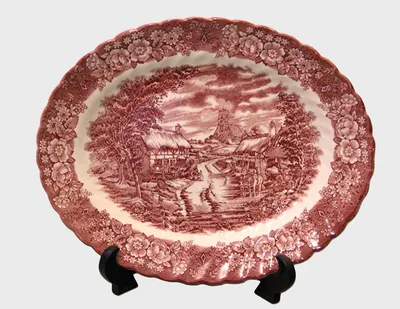 Dienschaal met victoriaans decor