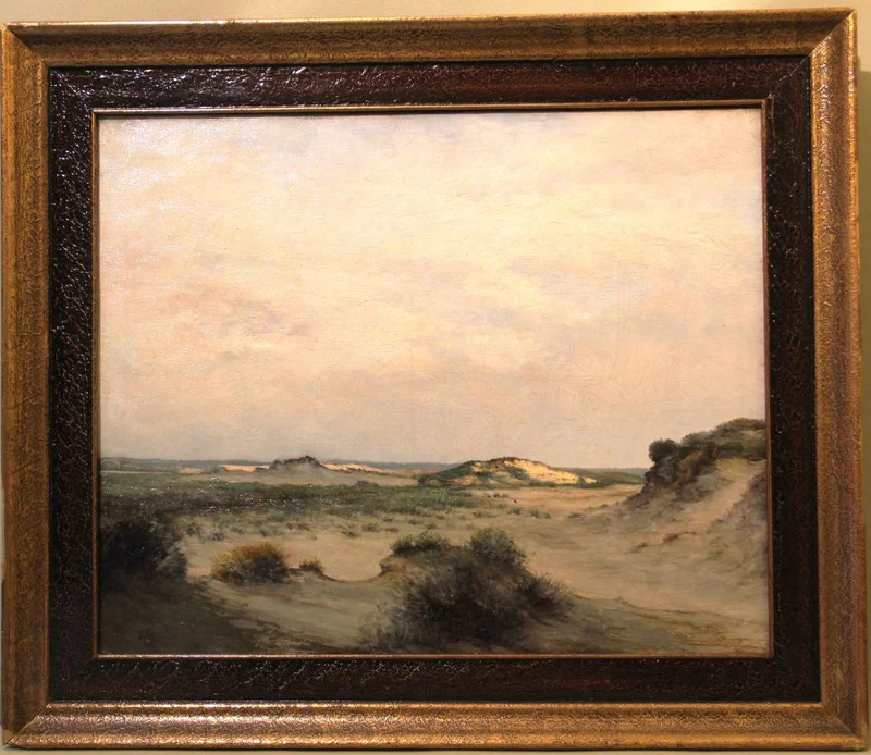 Duinenzicht - Diversen › Schilderijen en prenten - €275.00 - Schilderij op doek in oorspronkelijke lijst.
Gesigneerd: Fernand Franqui
1884-1964
69 x 58cm, lijst inbegrepen