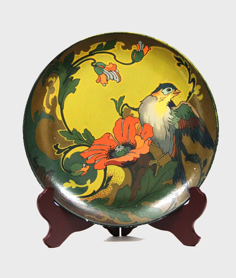 Duits art nouveau bord (2) - Porselein › borden - €75.00 - Handgeschilderd bord, ongeglazuurd
29cm diameter
Art Nouveauperiode, ca 1900
Duitsland