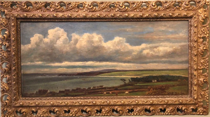 Engels zeezicht - Diversen › Schilderijen en prenten - €295.00 - Schilderij op doek in oorspronkelijke lijst.
Gesigneerd; E.Cliff
vroege 20e eeuw
88 x 44cm, lijst inbegrepen