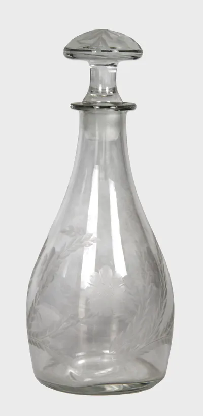 Glazen karaf 20e eeuw