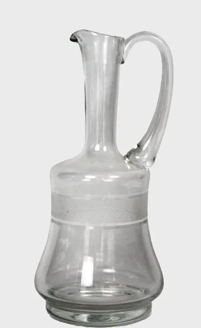 Glazen schenkkaraf vroege 20e eeuw