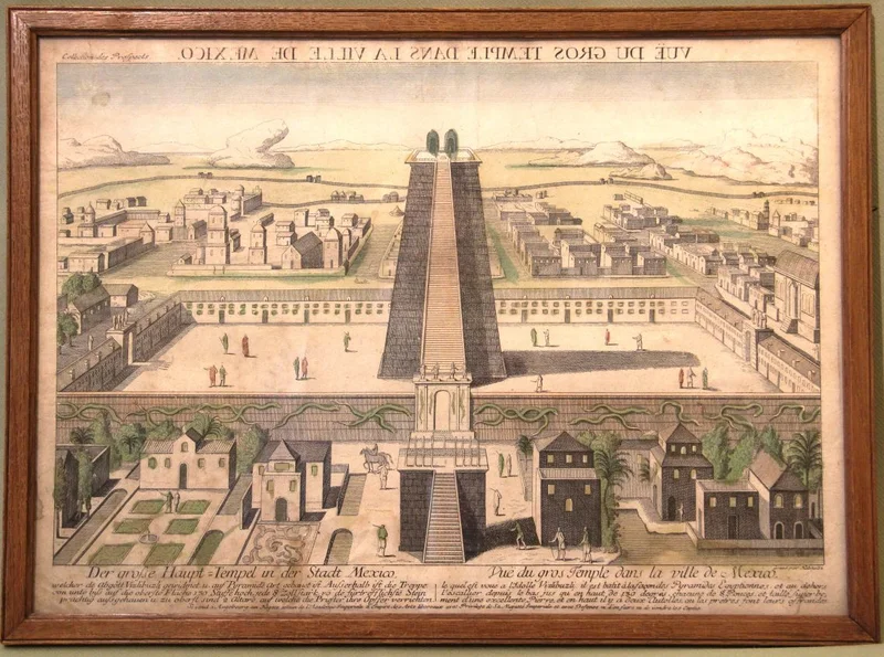 Gravure mexicaanse stad - Diversen › Schilderijen en prenten - €55.00 - Oude gravure van de tempel in de stad Mexico (naar vermelding op de gravure).
19e eeuw
44 x 32cm