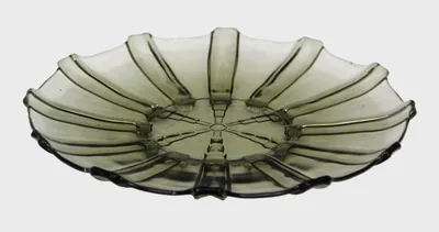 Groene schaal geperst glas