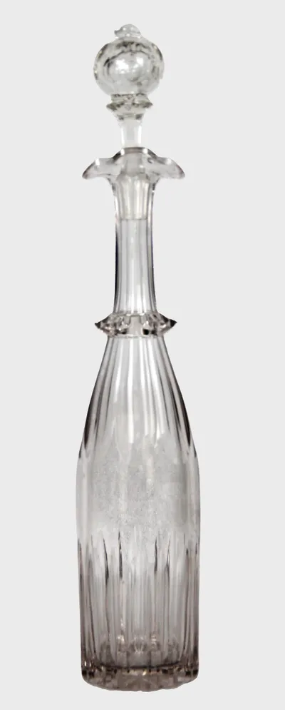 Hoge kristal karaf edwardian