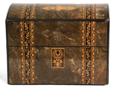 Kistje met Tonbridgeware versiering