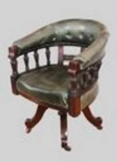 Laat victoriaanse bureaustoel thumbnail 2