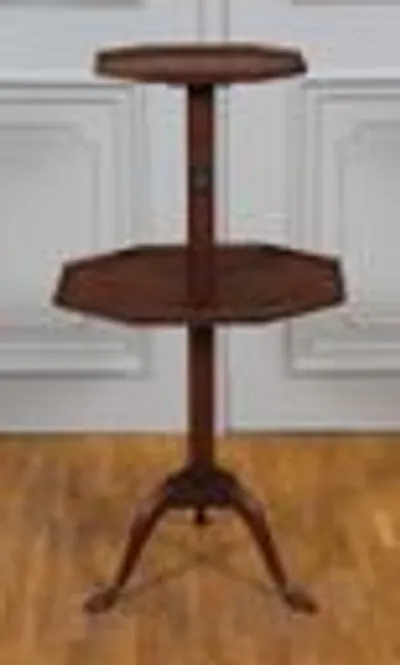 Mahonie bijzettafeltje thumbnail 3