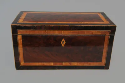 Mahoniehouten theedoos