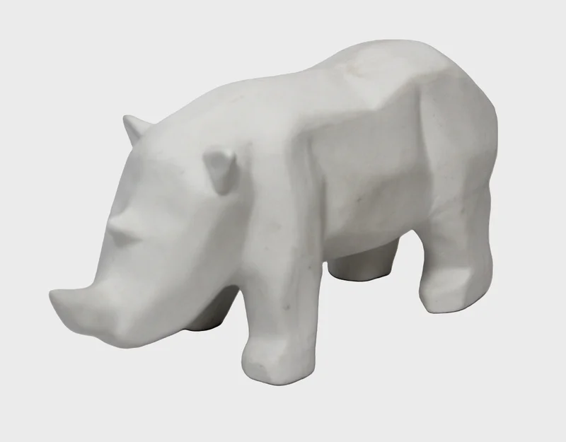 Neushoorn en olifant, biscuit - Diversen › Figuren - €50.00 - Biscuit figuren van een olifant en een neushoorn.
23cm lang, 13cm hoog.
Vintage, ca 1960

Apart te koop; prijs per stuk