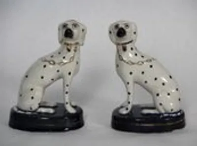Paar Staffordshire hondjes thumbnail 1