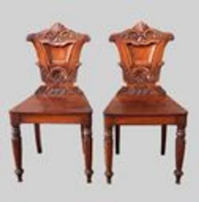 Paar victoriaanse halstoelen thumbnail 2