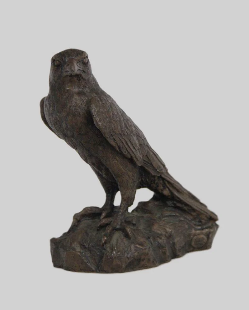 Roofvogel (1) - Diversen › Figuren - €45.00 - Beeld van roofvogel in harde kunststof.
13cm lang, 17cm hoog
Eerste helft 20e eeuw
