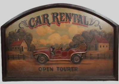 Uithangbord Car Rental