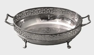 Verzilverde schaal (1)