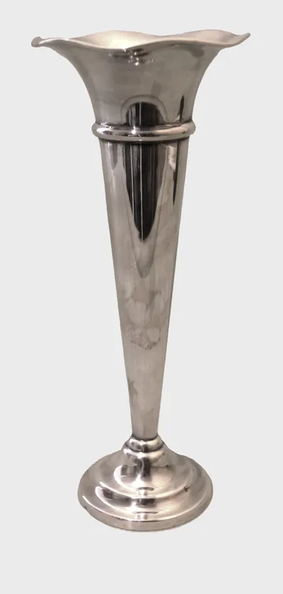 Verzilverde tulpvaas (2)