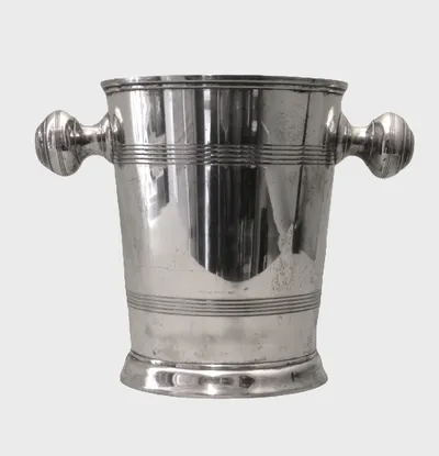 Verzilverde wijnkoeler (1)