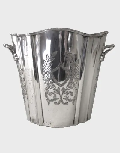 Verzilverde wijnkoeler (2)