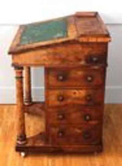 Victoriaanse Davenport bureau thumbnail 4