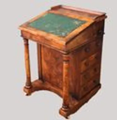 Victoriaanse Davenport bureau thumbnail 7