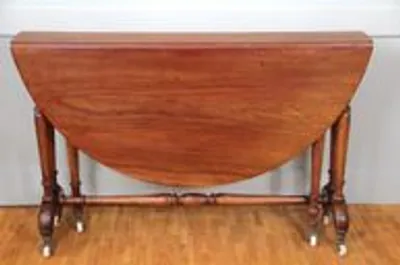 Victoriaanse ronde dropleaftafel thumbnail 1