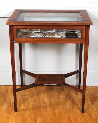 Vitrinetafeltje, edwardian